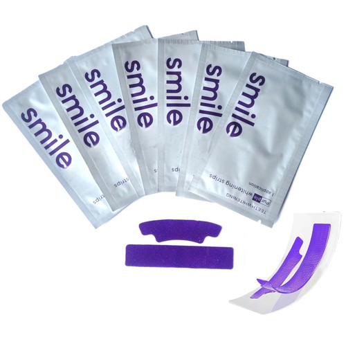 Teeth whitening strips say - strips,